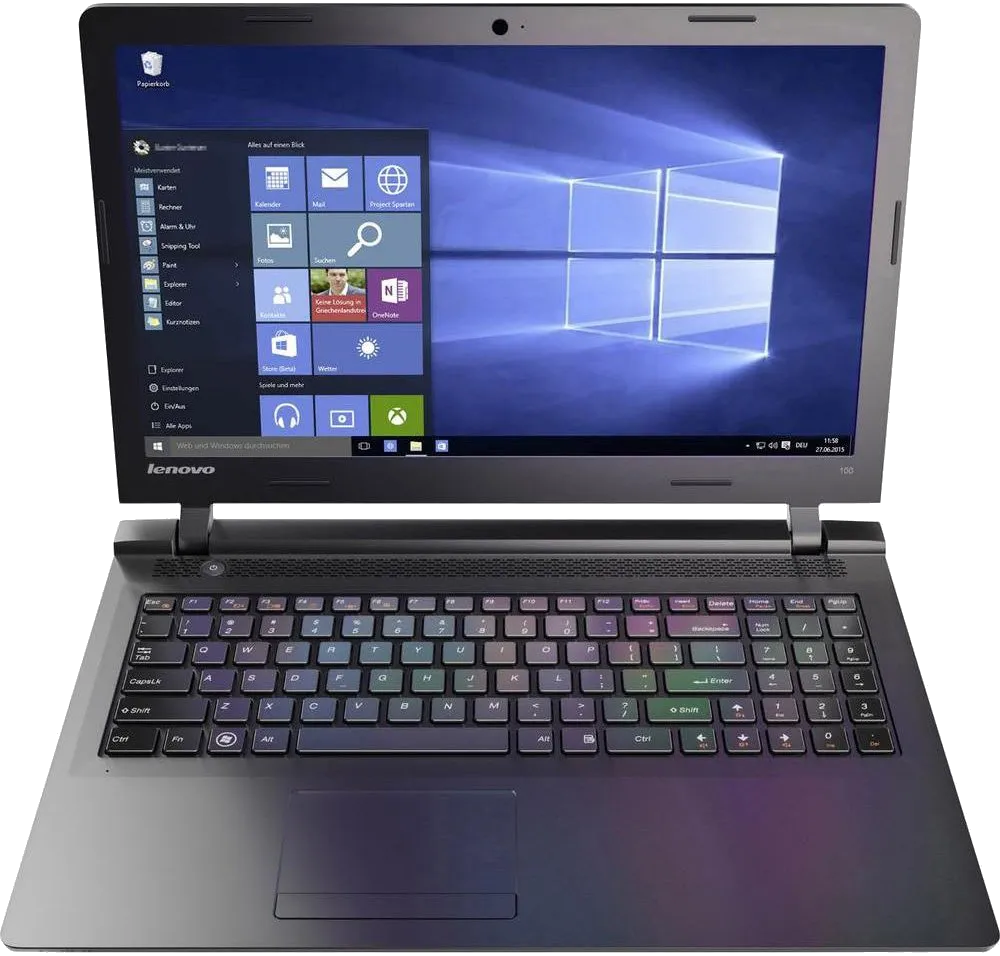 Чистка от пыли Lenovo 100 15